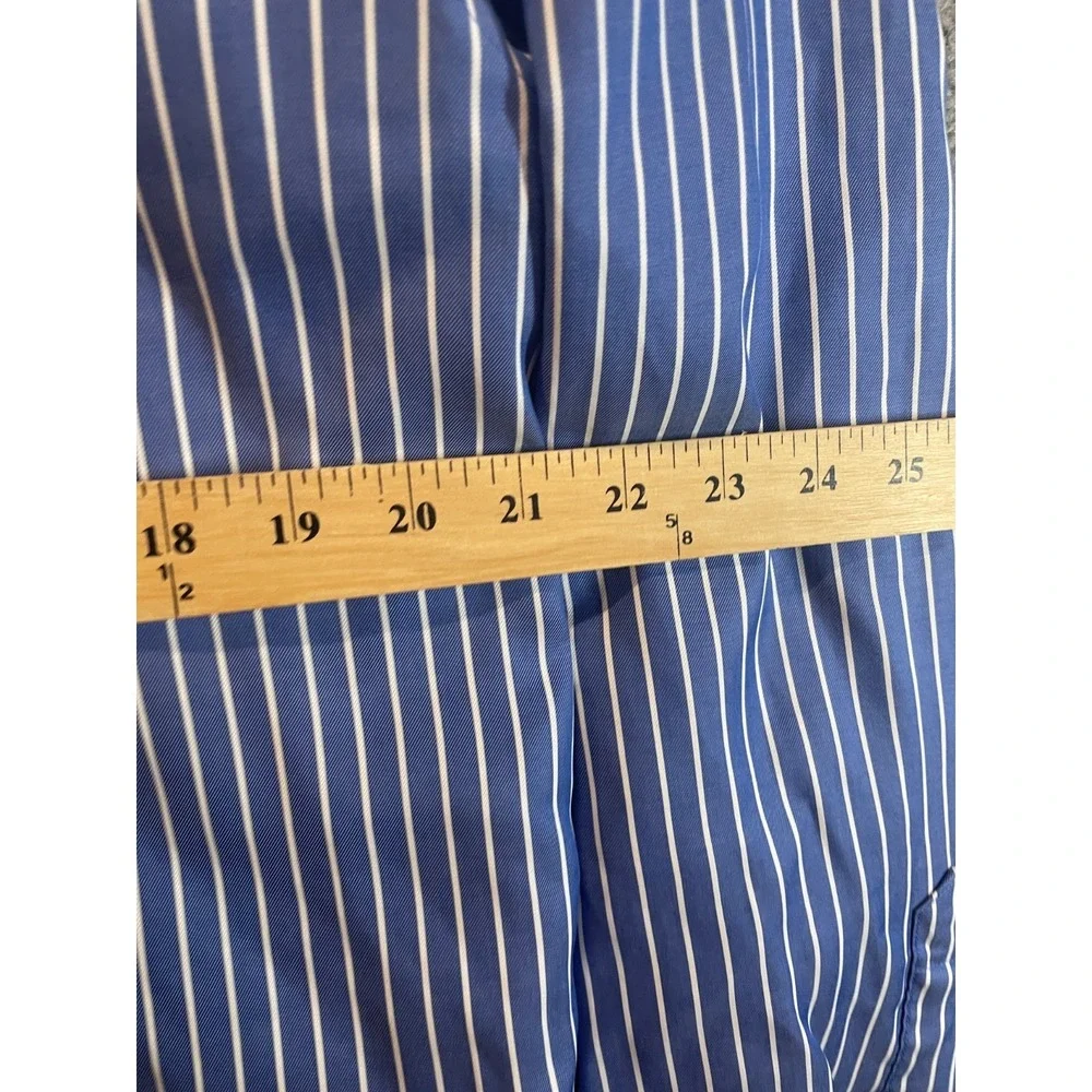 Banana Republic Non-Iron Slim Fit Striped Dress‎ Shirt Men's L 16-16.5  Sripes